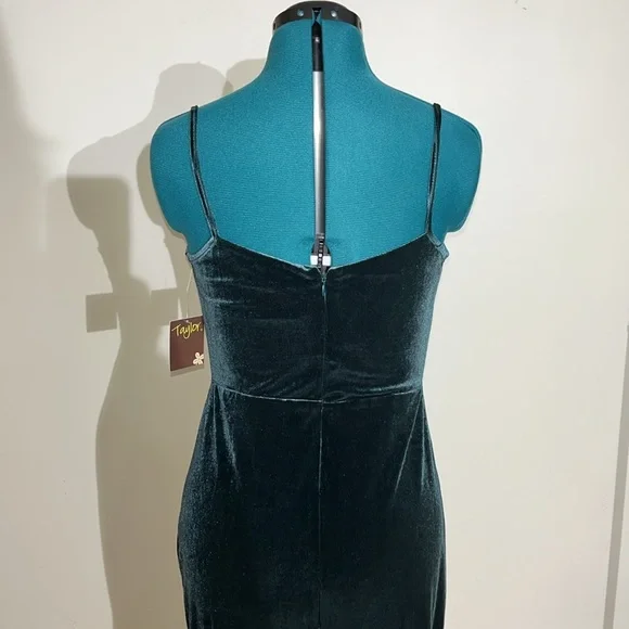 🎉3x HP!🎉 NWT: Taylor, maxi/long Evergreen dress/gown - Picture 6 of 15